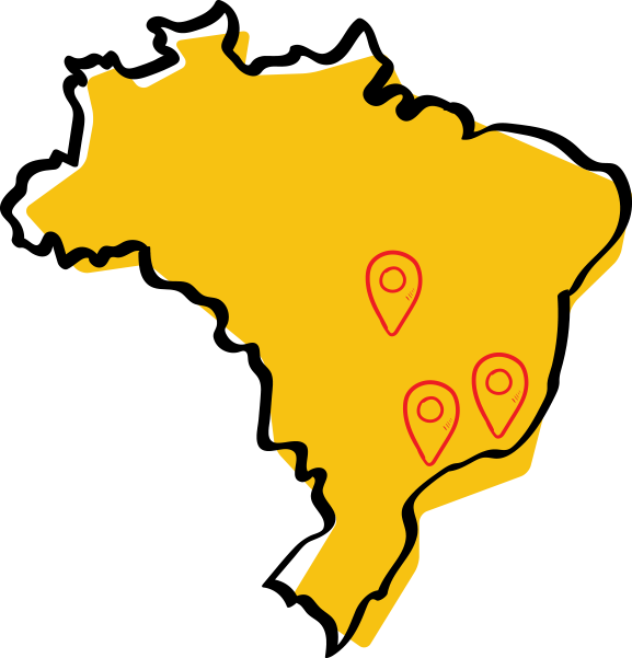 Mapas Unidades Colégio Brasil Canadá